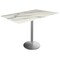 Holland Bar Stool Co 36 Tall OD214 St Steel Table Base w22 Dia foot and 32x48 White Marble Top, IndoorOutdoor OD214-2236SSODS3248WM - alternate 1